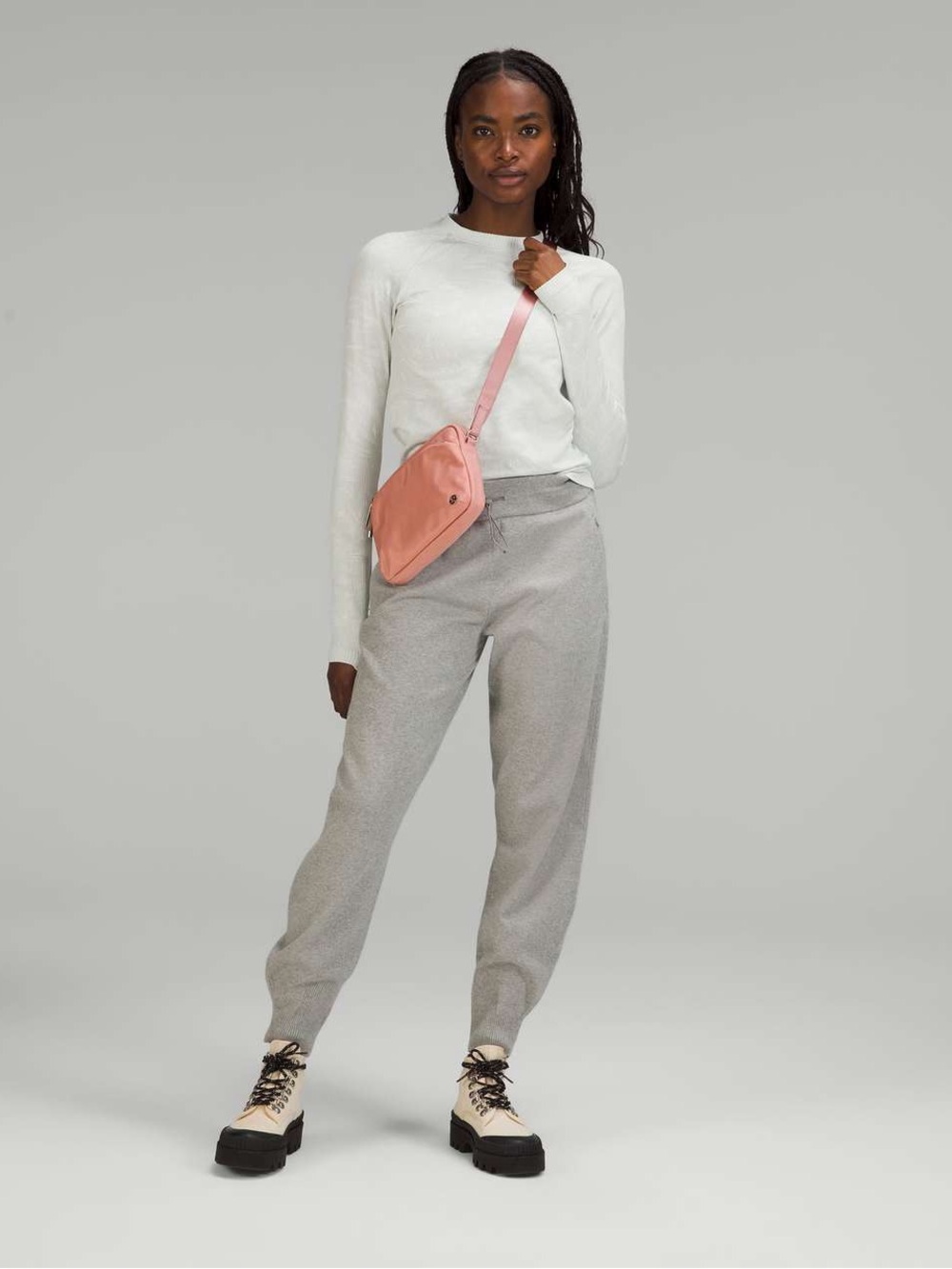 lululemon athletica Blush Pink Crossbody adventure Bag
